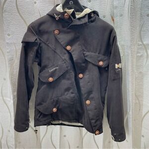Cappel Ride Snowboards Jacket Brown Strata‎ HD II Corduroy Waterproof Excellent